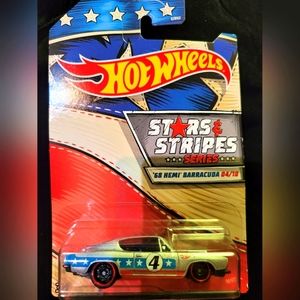 HOT WHEELS STARS AND STRIPES  1968 HEMMI BARRACUDA